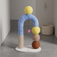 Arched Cat Scratcher Rounded Base Sisal Rope Cushioned Material Cat Furniture