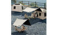 Waterproof Inflatable Tent Rainproof Tent with Air Poles Portable Heavy-Duty for Families, Camping
