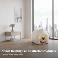 Heated Pet House Constant Temperature Heating Pet Bed Automatic Overheat Protection Enclosed Shelter for Feline Companions, Feline Owners, Winter