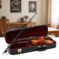 Mother-of-Pearl Shell Inlay 4/4 Carbon Fiber Violin Bow Improves Sound Quality Black Horsehair Violin Bow Good Elasticity Musical Instrument Accessory for Violinists, Musicians, Students, Performance, Recital, Practice, Orchestra