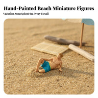 1:64 Miniature People Figure Collectible 1:64 Miniature Beach Person Bathing Attire Miniature Model High Intricacy Tiny
