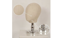 Polished Mannequin Head Stand Stable Mannequin Head with Metal Base Sturdy Hat Display Stand Heavy Duty for Studios