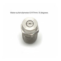 Rust-Resistant 1/4 Inch Male Thread Nozzle Long-Lasting High-Pressure Fan Nozzle Easy to Install for Professionals, Dust Suppression