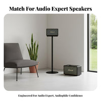 Internal Cable Management Aluminum Speaker Stand Stable Support Speaker Floor Stand Minimalist Design Audio Accessory CNC Machined for Audiophiles, Home Theater, Studio, Living Room