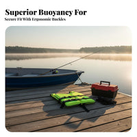 Grown-up Flotation Vest Portable Fishing Buoyancy Vest Watersports Flotation Vest Lightweight Indivi Double Flotation Device