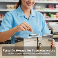 secure closureing Coin Bank combination secure closure secure closure currency Box Portable for Office, Vendors, Teens
