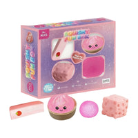 4 Pieces Soft Sensory Toy Assortment Tactile Stress Relief Toy Set Anti-Anxiety Safe for Children, Students, Desk, School, Travel