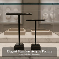 Cross-Shaped Earring Stand Transparent Earring Display Rack Clear Jewelry Display Minimalist Design Clear T-Shaped Stand