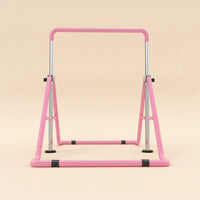 Foldable Kids Gymnastics Bar Floor-Standing Folding Gymnastics Bar Indoor Equipment Stable for Gymnasts, Toddlers, Home, Playroom, Bedroom