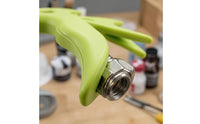 Spray Pen Holder Threaded Metal Connector Airbrush Holder Spray Pen Stand Plastic Tool Rest Cutout Openings