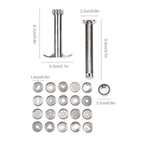 Smooth Silver Finish Stainless Steel Clay Extruder Easy to Clean Hand-Operated Clay Extruder Long-Lasting Extrusion Tool Heavy Duty for DIY Crafters