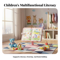 Multi-Functional Adjustable Book Easel Handshands-off Adjustable Document Easel firm preading accessory holder holders perusing Accessory Stable Base for Children, Students, Readers, Bedroom, Study Room, School, Library
