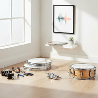 Single Ball Drum Clamp Metal Drum Ball Clamp Chrome Finish L Rod Holder for Drummers