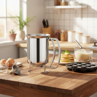 Precise Pouring Stainless Steel Batter Dispenser Easy to Clean Batter Funnel Dripdrip-Resistant Baking Tool Single-Hand Control for Dessert Making