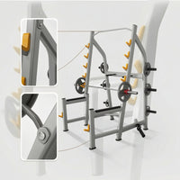 Commercial Squat Rack with Plate Storage Multi-Functional Squat Rack with Pull-up Bar Stable Versatile for Bodybuilders, Athletes