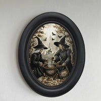 Halloween Crow Ghost Witch Picture Frame for Wall Decor