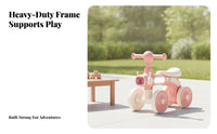 Stable Four-Wheel Balance Bike Anti-Rollover 4-Wheel Balance Bike Quiet Tires for Young Children