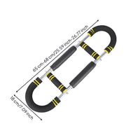 Spring-Loaded U-Shaped Arm Exerciser Foam-Padded Adjustable Resistance Exerciser Ergonomic Design Chest Workout Exercise Equipment Anti-Slip Grip