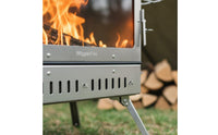 Viewing Window Secondary Combustion Heater Long-Lasting Stainless Steel Wood Heater for Camping