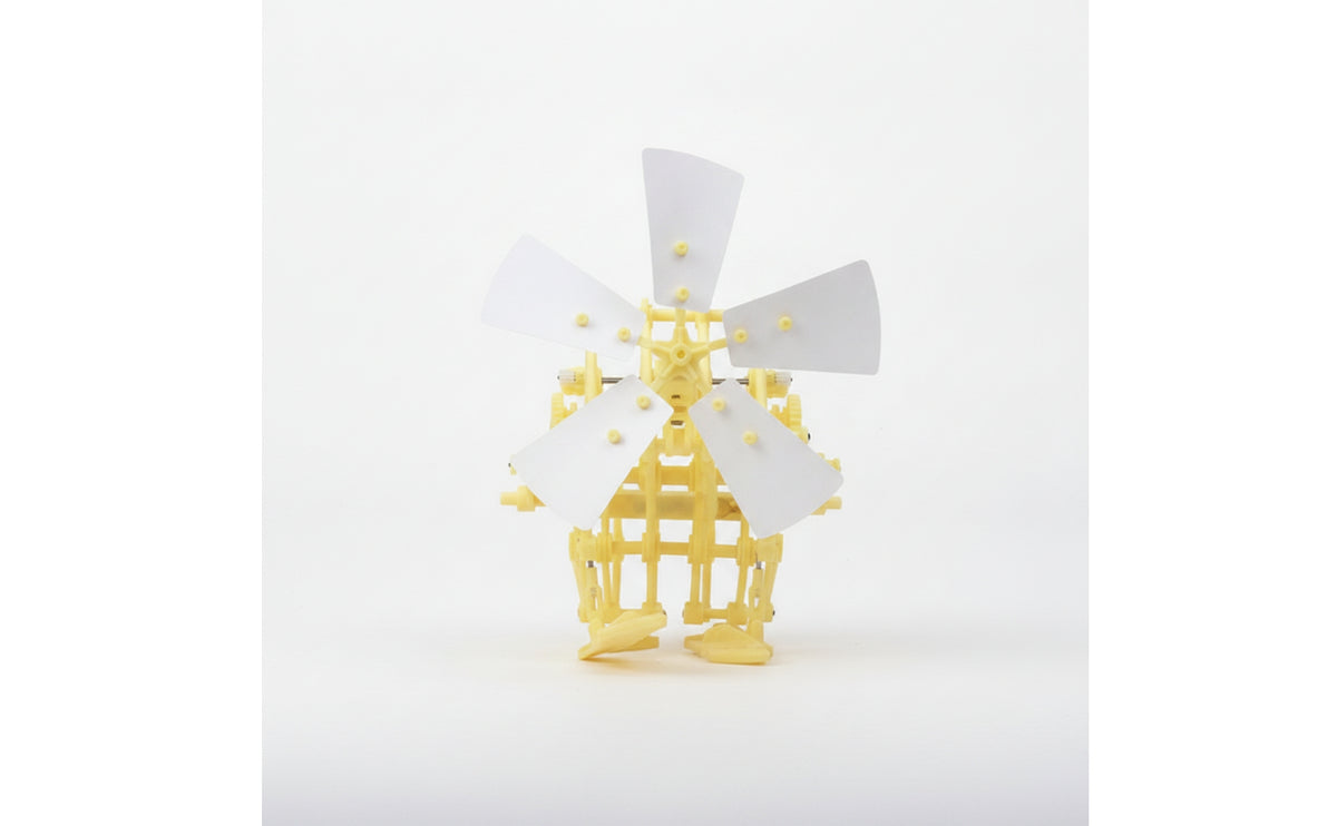 Biped Robot Kit DIY Assembly Wind-Operated Robot DIY Mechanical Toy for Hobbyists, Kids, Science Projects, Classroom