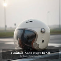 Full Face Helmet Quick Release Buckle Anti-Fog Helmet Removable Washable Liner Guarding Headwear for Women, Commuters, Cold Weather