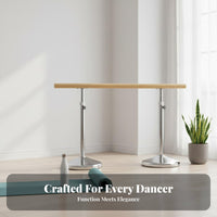 Portable Dance Barre Sturdy Construction Freestanding Dance Barre Non-Slip Feet Portable Dance Bar for Adults, Beginners, Gym