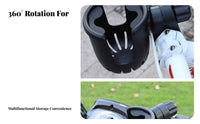 Easy Installation Cycle Cup Holder Secure Grip Stroller Cup Holder Lightweight for Commuters, Wheelchair Users, Mobility Aid, Commuting