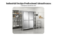 Large Capacity Sliding Door Food Cabinet Anti-Rust Stainless Steel Storage Cabinet Commercial Kitchen Cupboard Heavy Duty for Restaurant Professionals, Caterers, Business Owners, Hotel, Cafeteria, Warehouse