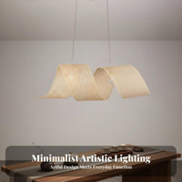 Natural Materials Rattan Hanging Light Easy Installation Woven Bamboo Lamp Adjustable Height Chinese Design Hanging Light for Restaurant Owners, Interior Designers, Homeowners, Living Room, C Not in Use Ee Shop, Bedroom, Kitchen Island