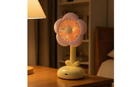 Desktop Fan with Night Light 5-Speed Desk Fan with Night Light Portable for Students, Bedside Table, Dorm Room