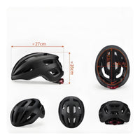 Adjustable Bike Helmet with Tail Light Ventilated Bike Helmet with Taillight Comfortable Headwear Impact-Resistant for Commuters