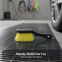 Car Crevice Cleaning Tool Versatile Car Detailing Brush Sturdy Bristles Wheel Cleaning Brush for Professional Cleaners, Men, Garage, Motorcycles