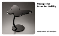 Butterfly Side Table Rounded Pedestal Base Petal Top Table Curved Support Column Home Furniture for Living Room, Bedroom