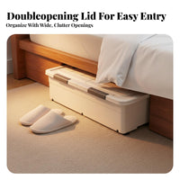 Under-Bed Rolling container sturdy Rolling Storage container no-tools-required Assembly for Parents