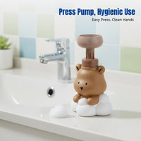 Cute Panda Paw Foam Dispenser Bottle, Press Pump for Soap, Lotion, Shower Gel, Mousse