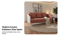 reconfigurable L-Shaped Couch Luxury Feel curved Sofa Modern design Lounge Seating for Interior Designers, Apartment Dwellers, spa, Office, Bedroom