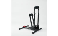 Upright Bike Parking Stand Stable Foldable Bike Stand Portable Cycle Rack with Tire Holders Long-Lasting for Commuters