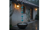 Creative Design Lotus Rain Chain Easy to Install Lotus Flower Cup Chain Long-Lasting Metal for Guesthouse