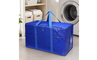 Relocation Bag Featuring a Label Pocket Zippered Relocation Bag with Zipper Heavy Duty Tote with Handles for Homeowners