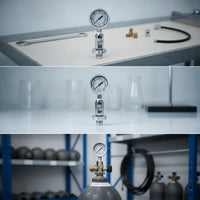 Pressure Gauge with Bleed Port DIN Port Tank Pressure Checker for Dive Technicians