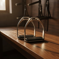 Non-Slip Stirrup with Rubber Grip Long-Lasting Horse Riding Stirrups Reliable Horse Stirrup Professional-Grade for Riders, Stables