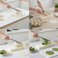 Pastry Press with Handle Hand-Operated Pastry Press Tool Flat-Base for Meal Prep