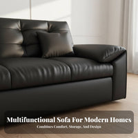 Multi-Functional Fold-down Sleeper Sofa Foldable Design transformable Couch Space-Saving Living Room Furniture Vintage design for Apartment Dwellers, Families, Pet Owners, Small Spaces, Bedroom, Home Office