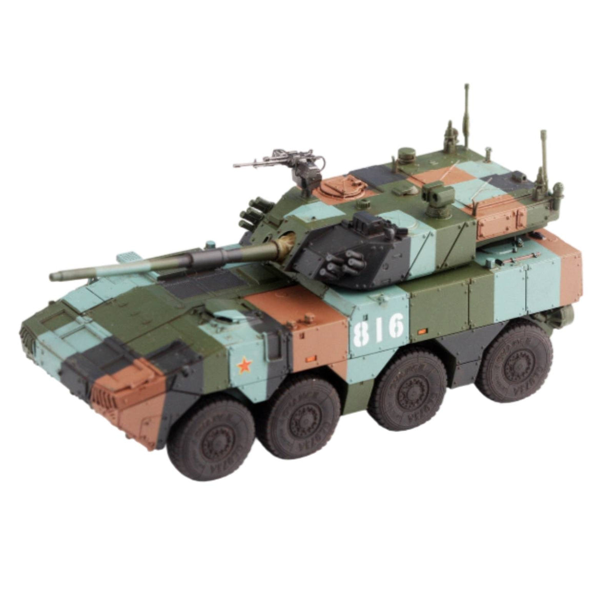 1:72 Scale Wheeled Armored Vehicle Model Finished Assault Model Detailed for Collectors, Desk Display, Shelf Decor