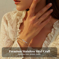 Mama Bracelet Delicate Design Stainless Steel Mama Bracelet Adjustable Chain