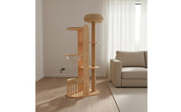 Wooden Feline Climber Climbing Frame Cat Scratching Tree Animal Furniture for Cats, Indoor