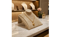 Padded Necklace Display Stand Countertop Necklace Display Bust Elegant Jewelry Bust Holder Protective for Jewelers