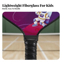 Great Gift Pickleball Paddle Lightweight Kids Pickleball Racket Family Fun for Beginners, Children, Recreational Play, Outdoor, Backyard