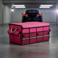 Car Trunk Organizer with Lid Large Capacity Car Trunk Organizer Portable
