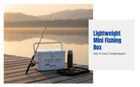 Mini Fishing Tackle Box, Lightweight Multi-Functional Fish Box, Insulated Shrimp Storage, Portable Chiller